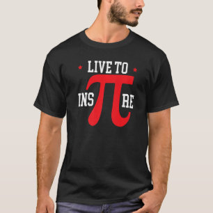 Camiseta Ao Vivo Para Inspirar O Professor De Matemática Ma