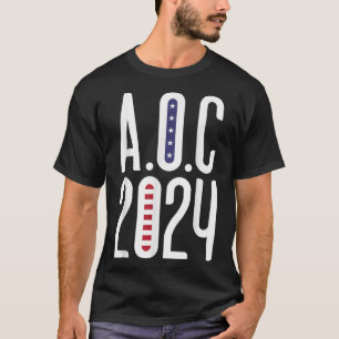Camiseta Aoc 2024 - Alexandria Ocasio-cortez American Flag