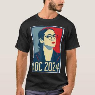 Camiseta Aoc 2024 Presidente Boho 80s Vintage