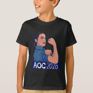Camiseta Aoc 2028 Alexandria Ocasio Cortez 2028 Prêmio