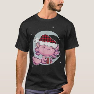 Camiseta Aolotl Christmas Manga Kawaii Salamander Cute Sant