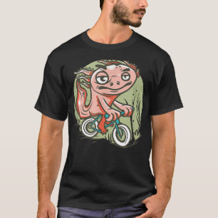 Camiseta Aolotl Cycling Bicycle Cute Aolotls Kawaii Japão A