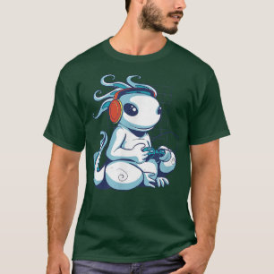 Camiseta Aolotl Gamer Jogos Cute Engraçado Aolotls Kawaii J