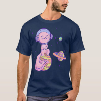 Camiseta Aolotl Kawaii - Planetas Astronautas Espaciais