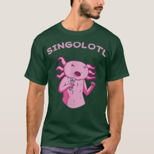 Camiseta Aolotl Music Singolotl Aolotls Kawaii Anime Singin
