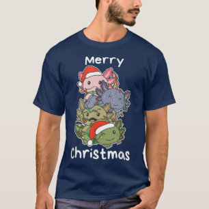 Camiseta Aolotl Natal Árvore Animais Doce Aolo