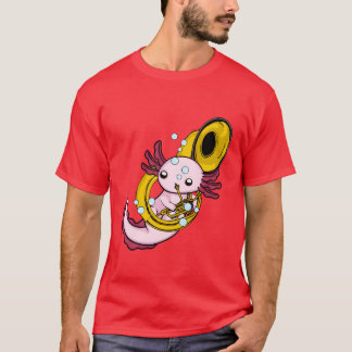 Camiseta Aolotl Playing Sousaphone Marching Band retro