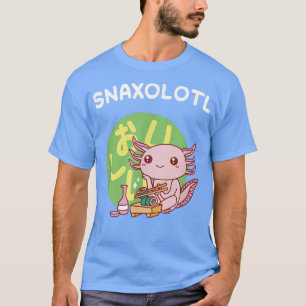 Camiseta Aolotl Snaolotl Sushi Comida Cute Engraçado Aolotl