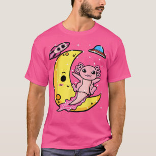 Camiseta Aolotl Sobre Salamandra Da Lua Astronauta Espacial