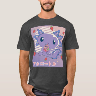 Camiseta Aolotl Strawberry Milk Retro Kawaii Japão Aolotl