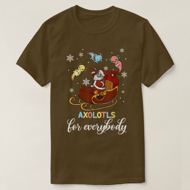 Camiseta Aolotls For Everybody Ugly Christmas Aolotl  (Frente do Design)
