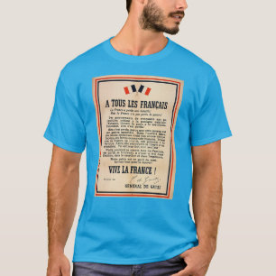 Camiseta “Aos todos os Franceses”