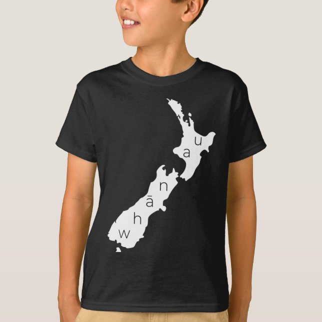 Camiseta Aotearoa New Zealand With Kiwi Whanau Maori  (Frente)