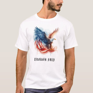 Camiseta *~* AP16 Detailed American Flag Bald EAGLE EUA