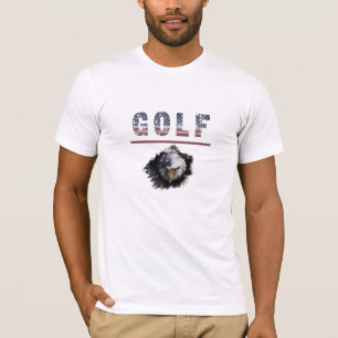 Camiseta *~* AP16 EUA Flag American GOLF EAGLE Patriotic