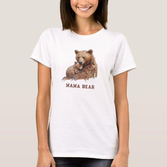 Camiseta *~* AP72 MAMA BEAR Love Cub Dia de as mães Gift (Frente)