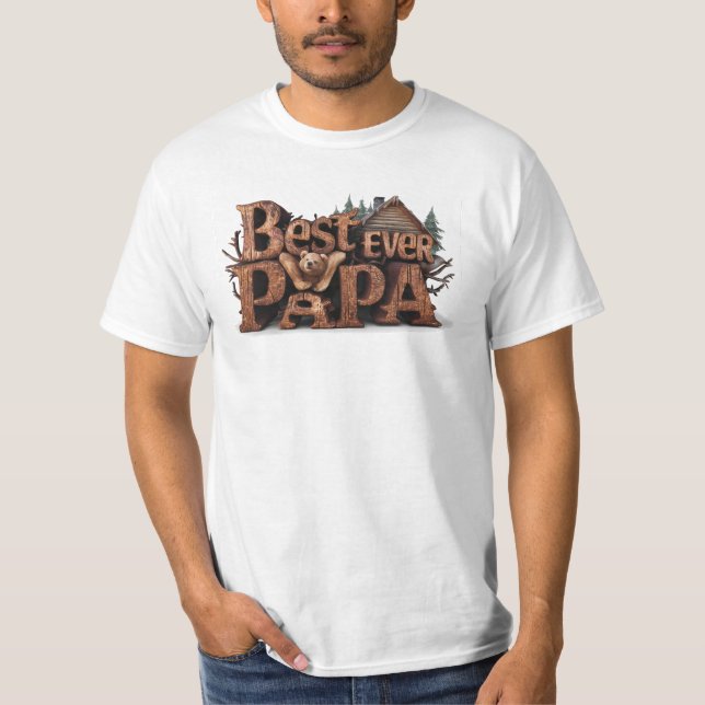 Camiseta *~* AP86 - MELHOR RÚSICA DE Dia de os pais PAPA NU (Frente)