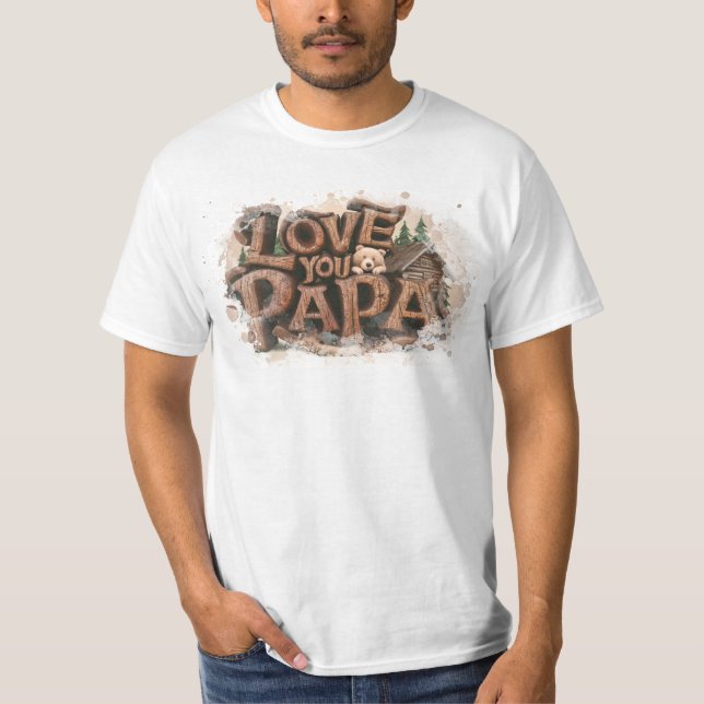 Camiseta *~* AP86 - MELHOR RÚSICA DE Dia de os pais PAPA NU (Frente)