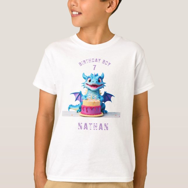 Camiseta *~* AP88 Bebê Dragão Qualquer Festa de aniversário (Frente)