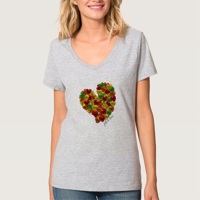 Camiseta Apaixonado - Folhas do outono (Frente)