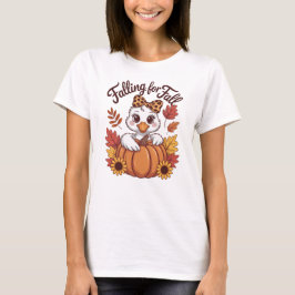 Camiseta Apaixonado pelo Patinho Fofo do Outono