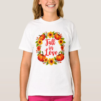 Camiseta Apaixonado: Vibrante Design de Wreath de outono