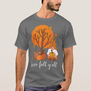 Camiseta Apaixonados Queda De Gnomos Cutes Pumpkin Autumn T