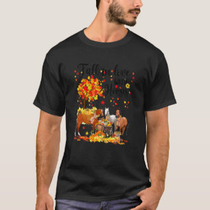 Camiseta Apaixonar-se Com Cavalos Outono Queda Amor Cavalo 