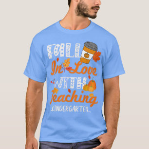Camiseta Apaixonar-se por Ensinar Professora Do Jardim Infa