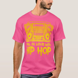 Camiseta Apaixonou-Se Por Hip Hop Antiga Escola 90 Hip Hop