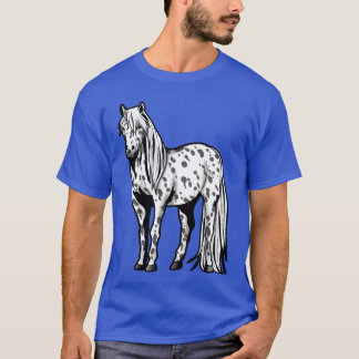 Camiseta Apaloosa Cavalo Andando Presente Presente Pony Gir