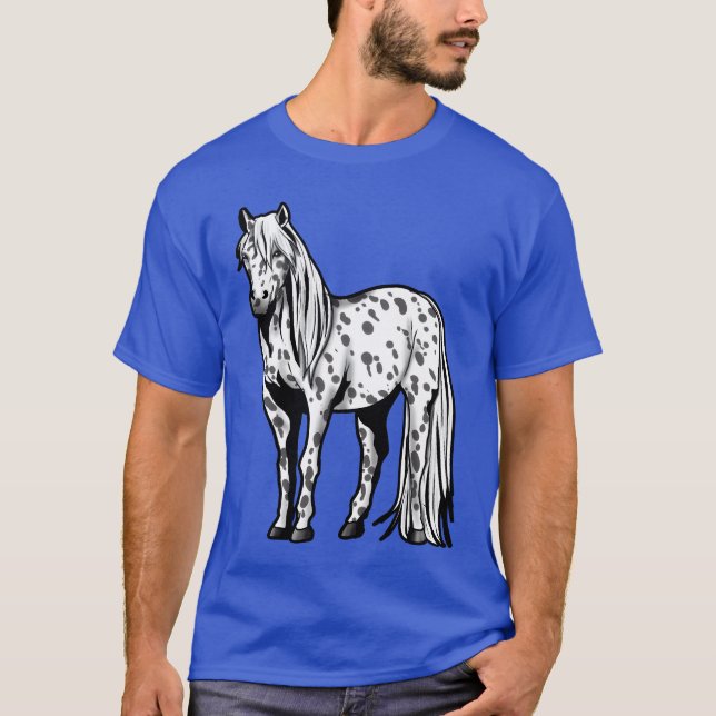Camiseta Apaloosa Cavalo Andando Presente Presente Pony Gir (Frente)