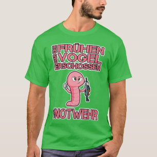 Camiseta Apanhem-se os primeiros atiradores de pássaros que