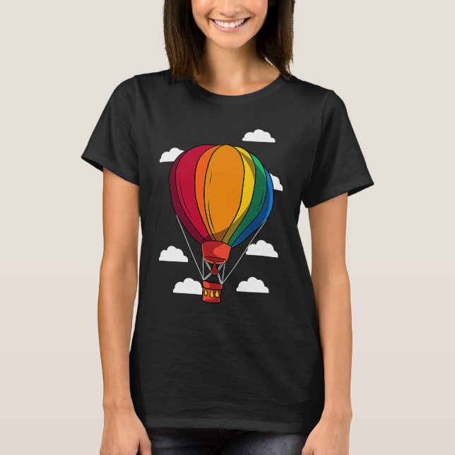 Camiseta Aparecimento Balonista de Balão de Ar Quente (Frente)