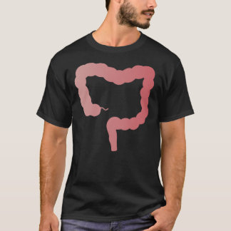 Camiseta Aparelho Digestivo Trato Gastrointestinal Rosa Art