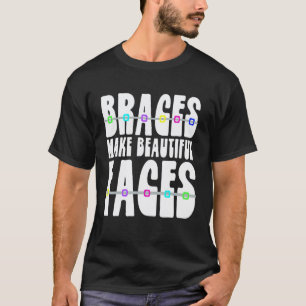 Camiseta Aparelhos Ortodônticos Fazem Rostos Bonitos Dentis
