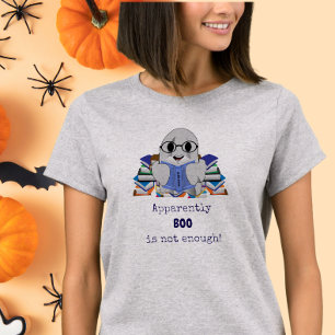 Camiseta Aparentemente BOO Não É O Suficiente Fantasma Engr