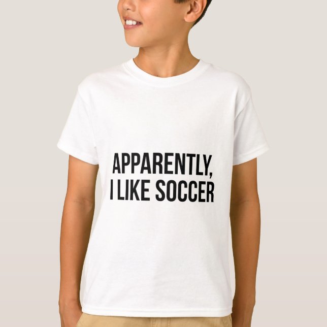 Camiseta Aparentemente Eu Gosto de Futebol  (Frente)