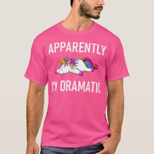 Camiseta Aparentemente EU SOU Unicórnio Dramático Piadas En