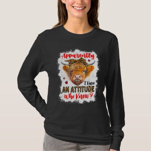 Camiseta Aparentemente Eu Tenho Uma Atitude Quem Sabe Desco