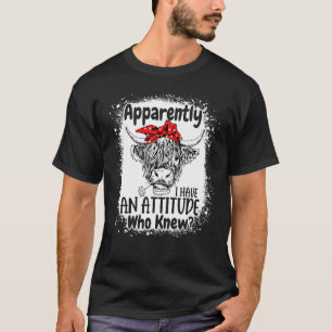 Camiseta Aparentemente Eu Tenho Uma Atitude Quem Sabe Desco