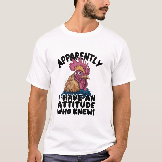 Camiseta Aparentemente Tenho Um Problema De Atitude (Frente)