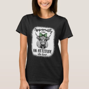 Camiseta Aparentemente Tenho Uma Atitude Que Conhecia Vaca