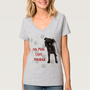 Camiseta APARN nenhum Pug deixado atrás do t-shirt relaxad