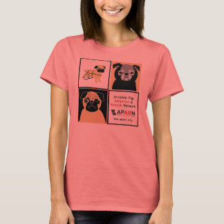Camiseta APARN Rescue Pugs Ladies Melange Ringer T-shirt