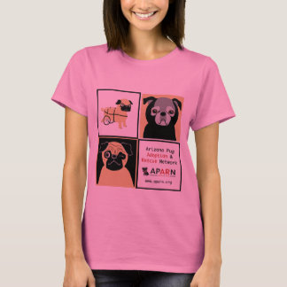 Camiseta APARN Resgate Pugs Meninas Micro Fibra T-Shirt