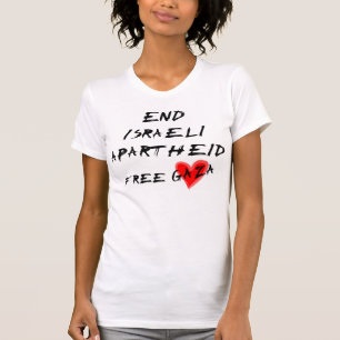 Camiseta Apartheid do israelita da extremidade