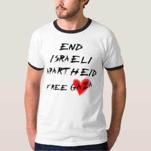 Camiseta Apartheid do israelita da extremidade