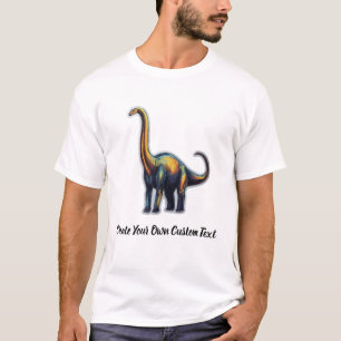 Camiseta Apatosaurus Dinossauro Crie Seu Próprio Texto Pers