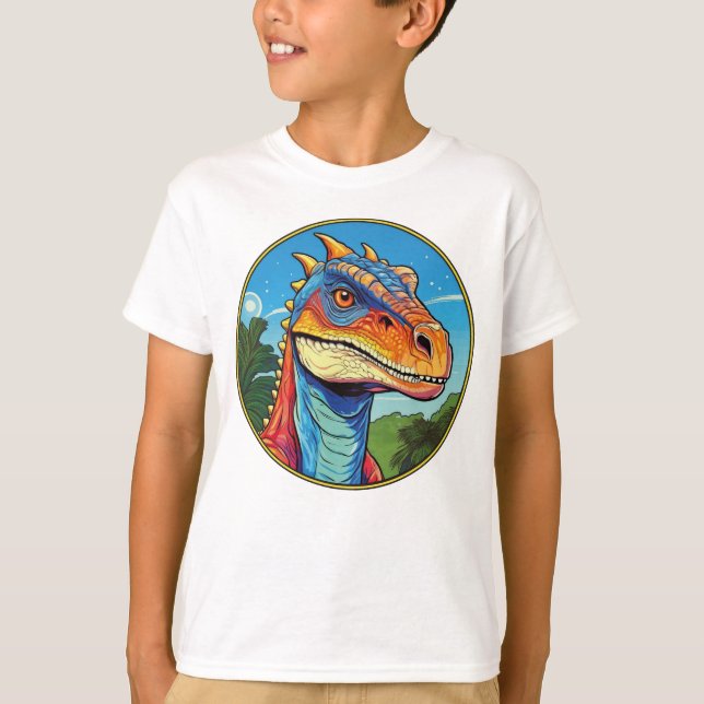 Camiseta Apatossauro - Camisa-T Clássica Do Dinossauro (Frente)